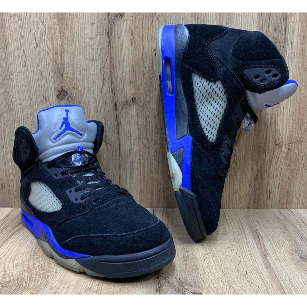Air Jordan 5 Retro Racer Blue Men’s Size 12 Black Blue CT4838-004 2022